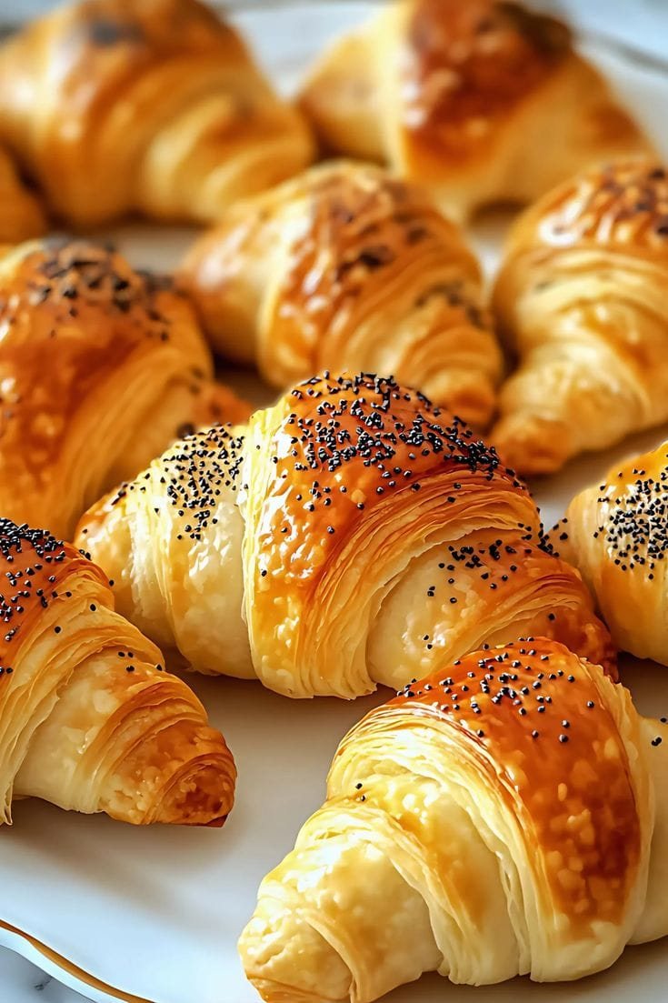 Mini croissants garnis